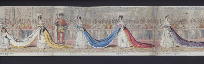 Parte del panorama del matrimonio della regina Vittoria, c.1840 da English School