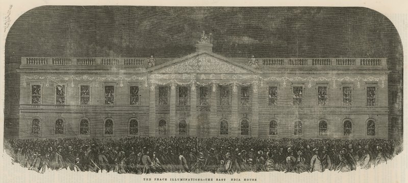 Illuminazioni della Pace alla East India House da English School