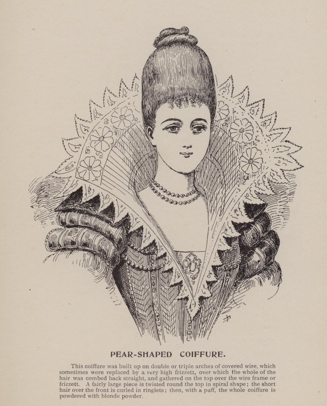 Coiffure a pera (incisione) da English School