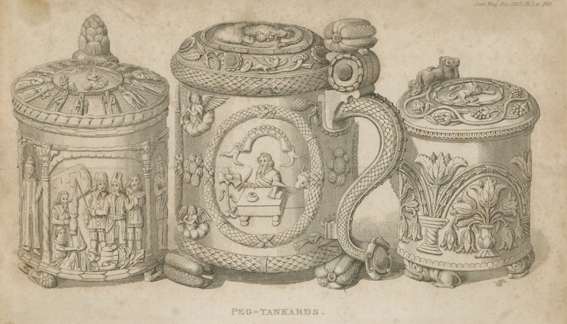 Peg Tankards da English School