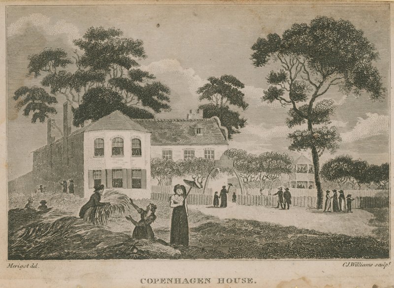 Persone nei giardini della Copenhagen House da English School