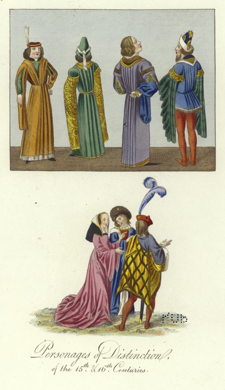 Personaggi di distinzione del XV e XVI secolo da English School