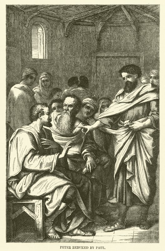 Pietro rimproverato da Paolo (incisione) da English School