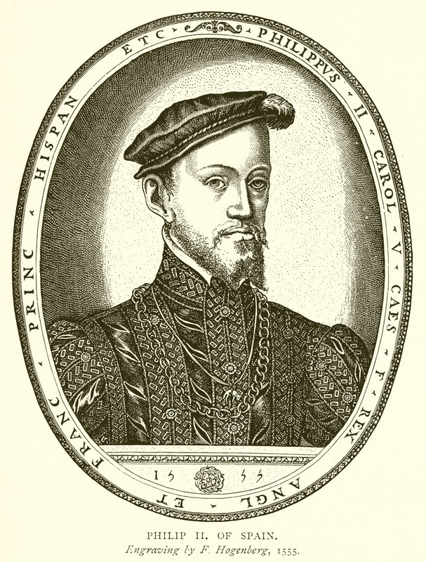 Filippo II di Spagna da English School