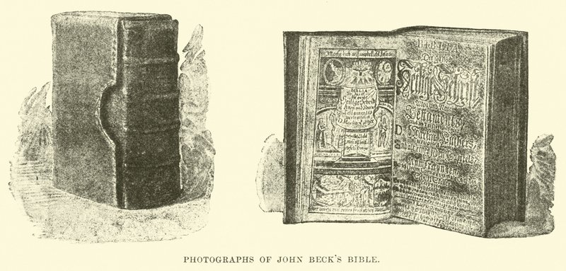 Fotografie della Bibbia di John Beck da English School