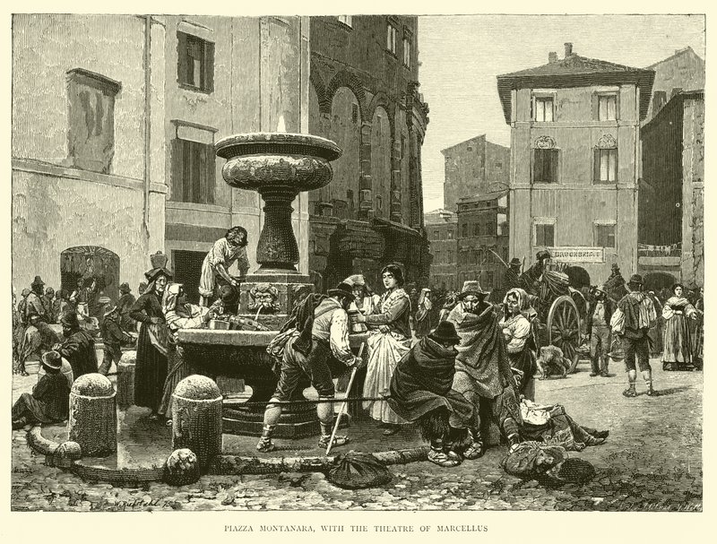 Piazza Montanara, con il Teatro di Marcello da English School