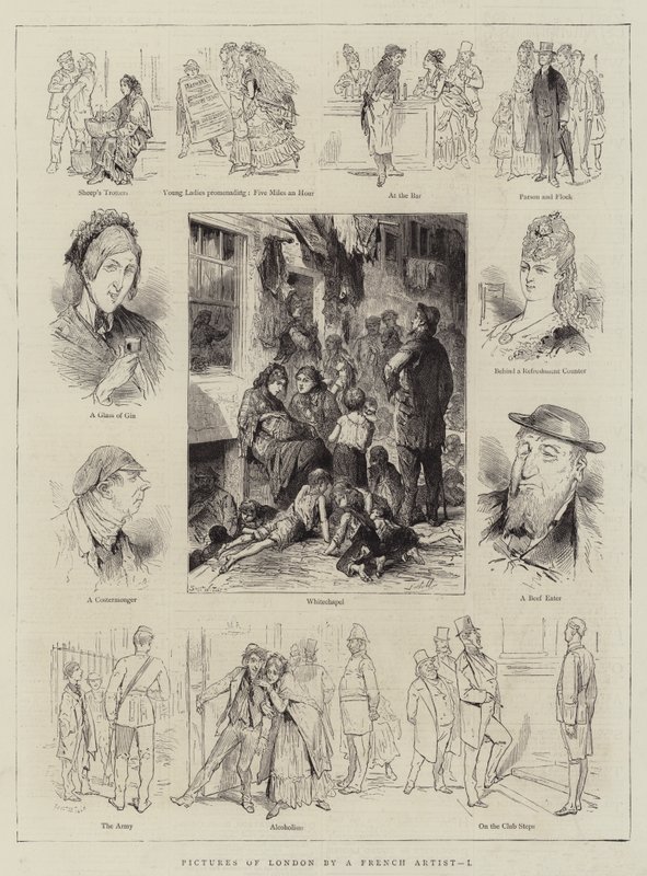 Immagini di Londra di un artista francese, I da English School