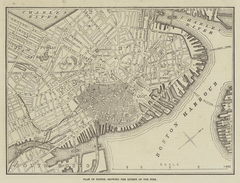 Piano di Boston, che mostra l