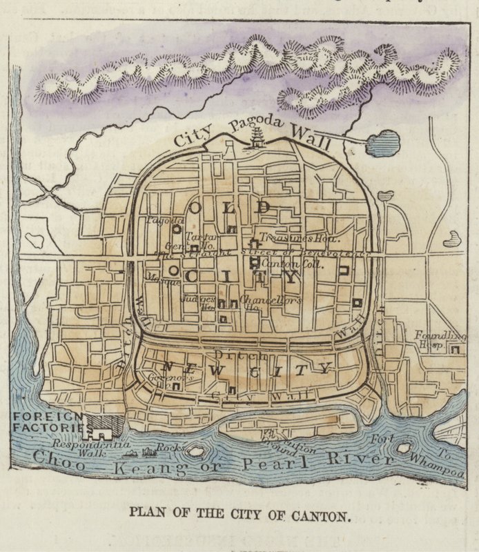 Piano della città di Canton da English School
