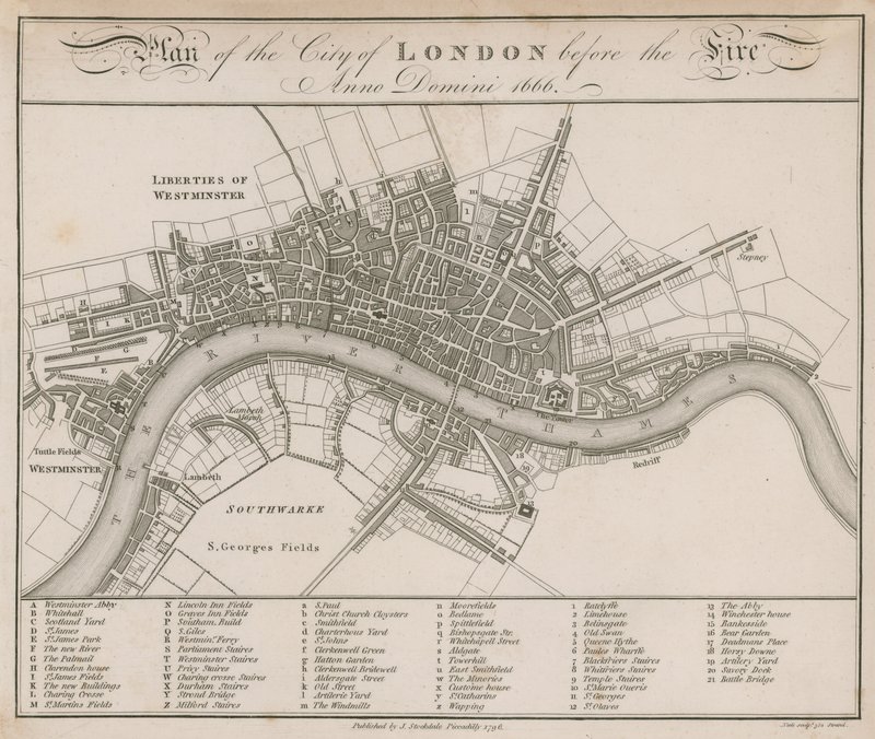 Piano della Città di Londra prima dell