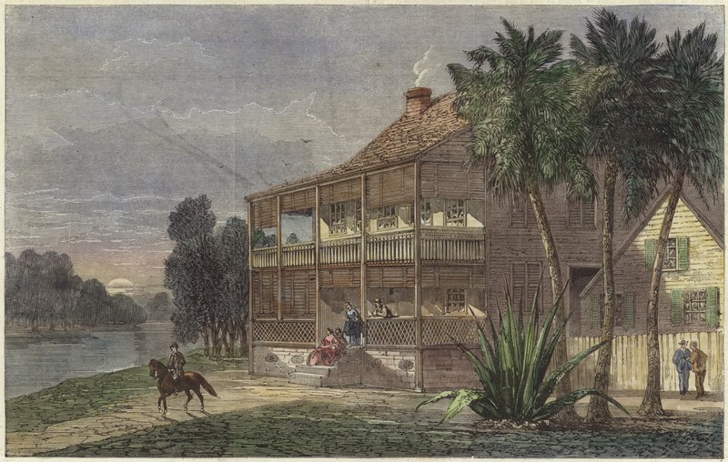 Residenza del piantatore sul fiume Cumbee da English School