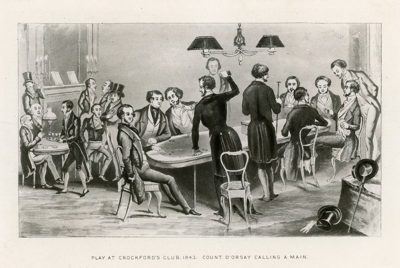 Gioco al Crockfords Club, 1843. Il conte D