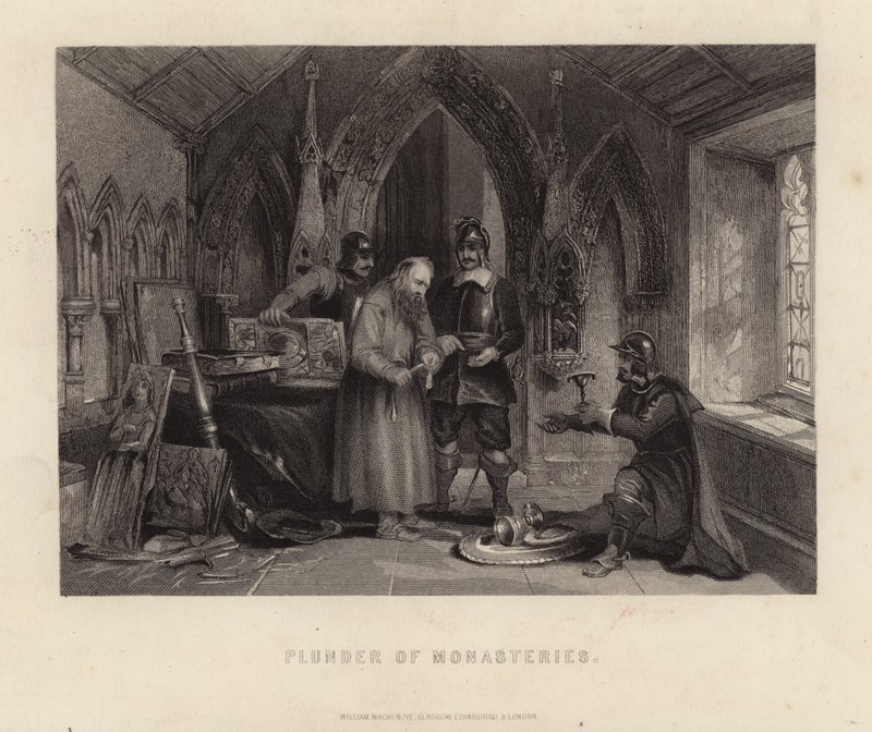 Saccheggio dei monasteri da English School