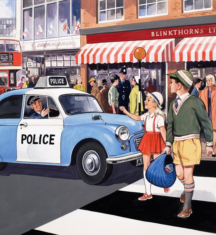 Auto della polizia da English School