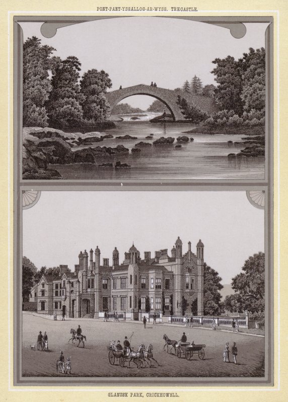 Pont-pant-ysgallog-ar-wysg, Trecastle; Parco Glanusk, Crickhowell da English School