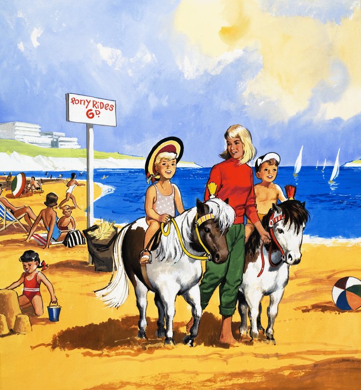 Giri in pony sulla spiaggia da English School