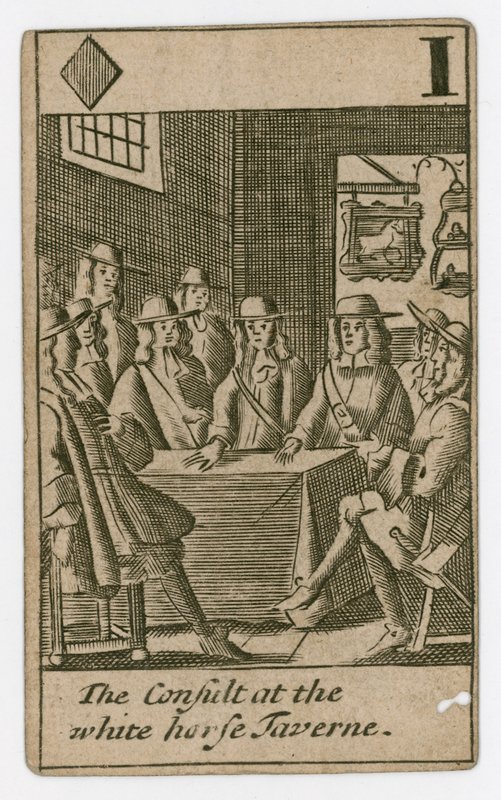 Carta da gioco del complotto papista da English School
