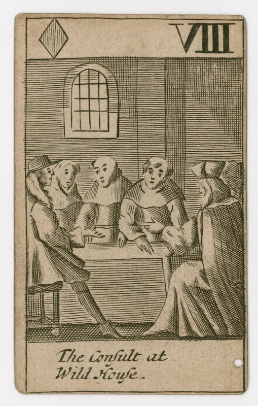 Carta da gioco del complotto papista da English School