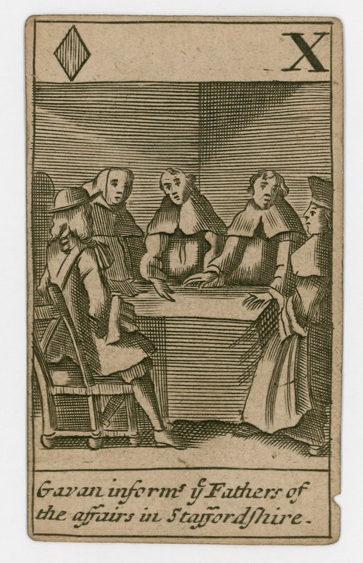 Carta da gioco del complotto papista da English School