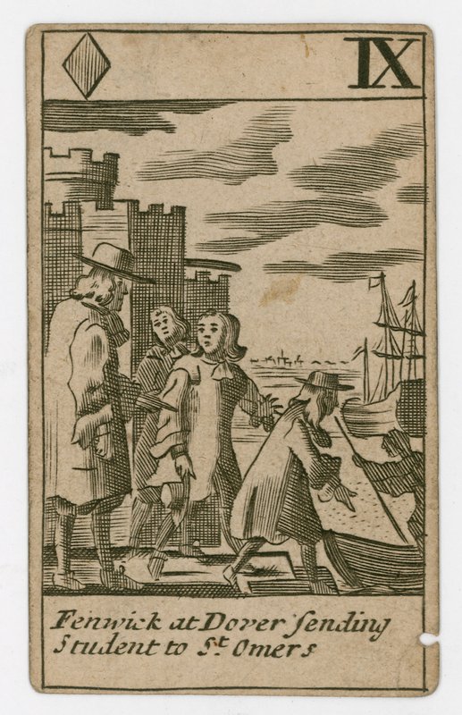 Carta da gioco del complotto papista da English School