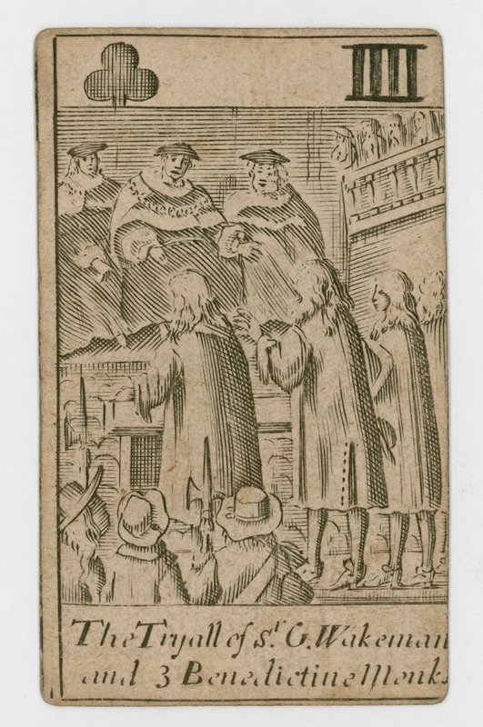 Carta da gioco del complotto papista da English School