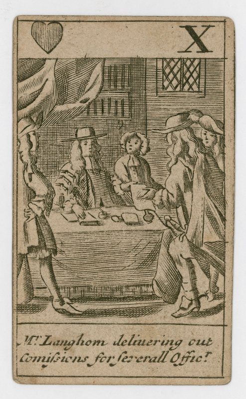 Carta da gioco del complotto papista da English School