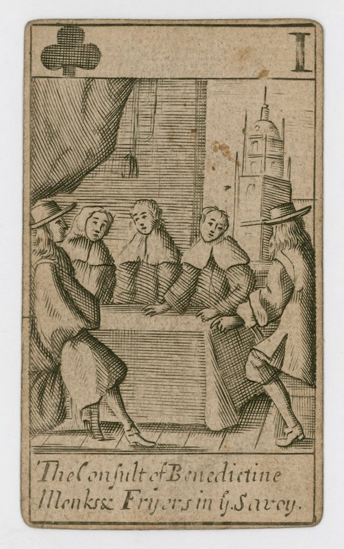 Carta da gioco del complotto papista da English School