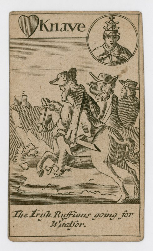 Carta da gioco del complotto papista da English School