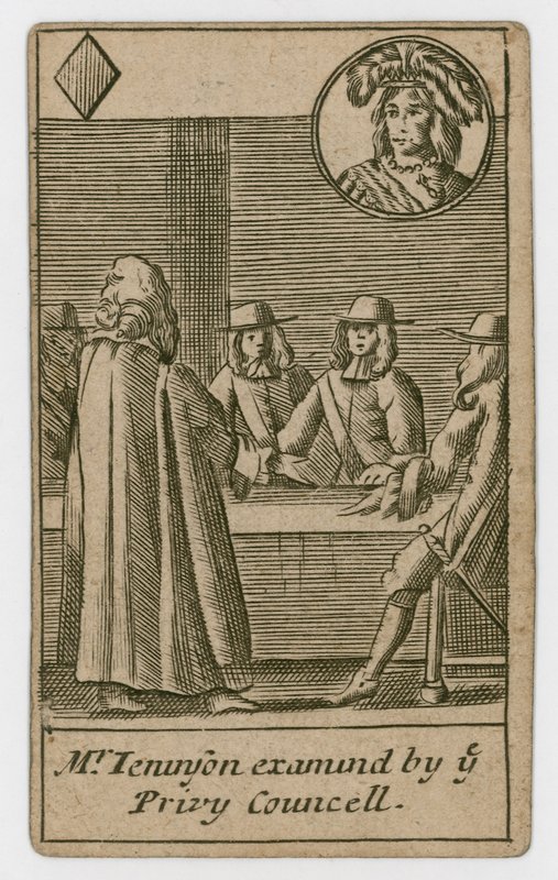 Carta da gioco del complotto papista, 1679 da English School