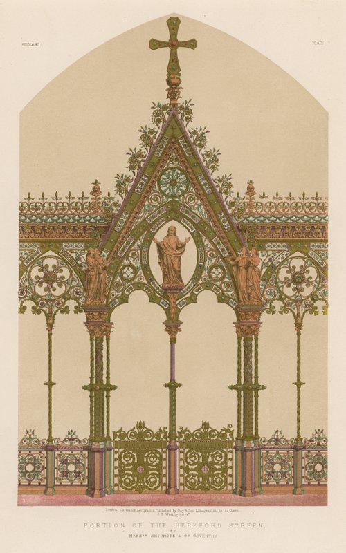 Parte dello Schermo di Hereford di Messrs Skidmore and Co, Coventry da English School