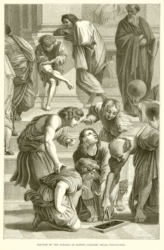 Parte delle Scuole di Atene (Galleria Della Segnatura) da English School