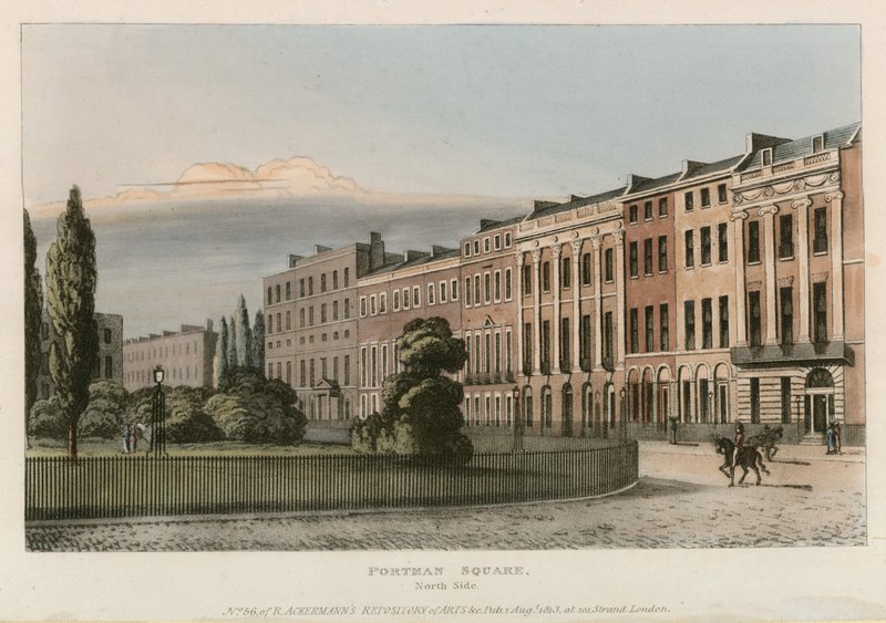 Portman Square, lato nord da English School