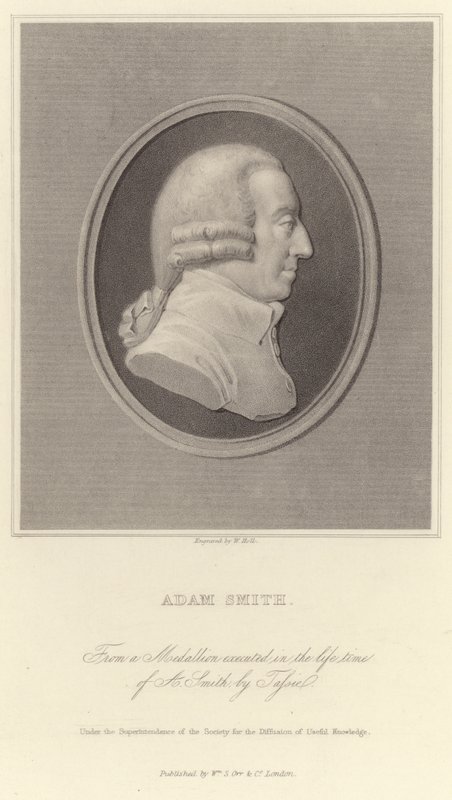 Ritratto di Adam Smith da English School