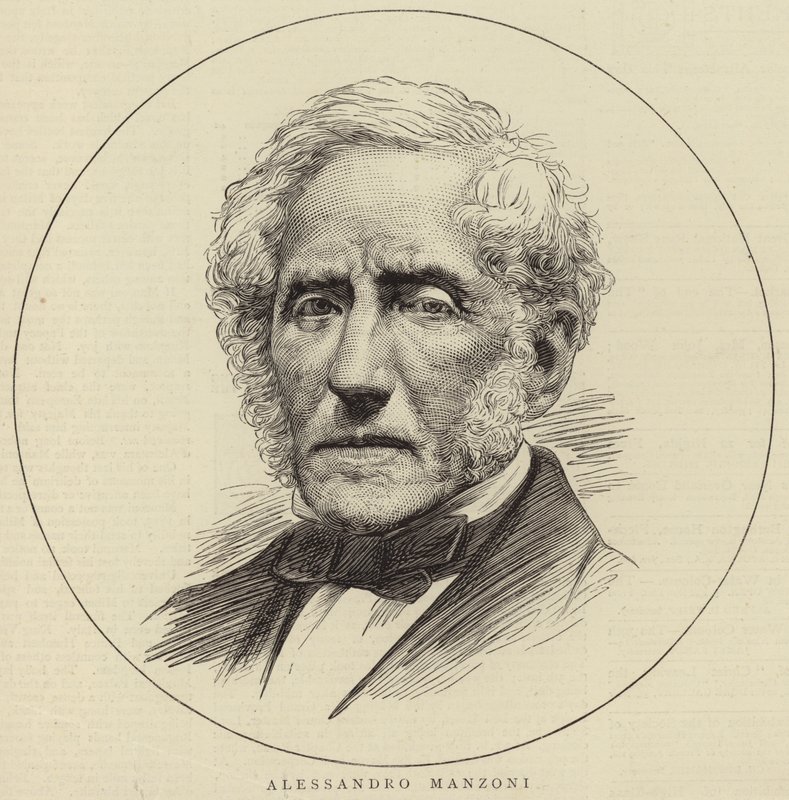 Ritratto di Alessandro Manzoni da English School