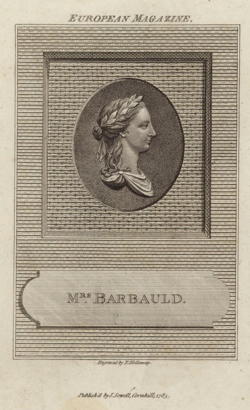 Ritratto di Anna Laetitia Barbauld da English School