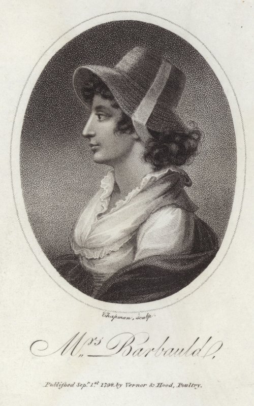 Ritratto di Anna Laetitia Barbauld da English School