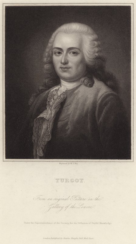 Ritratto di Anne-Robert-Jacques Turgot da English School
