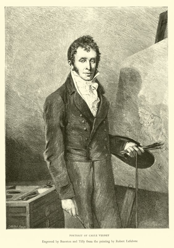 Ritratto di Carle Vernet da English School