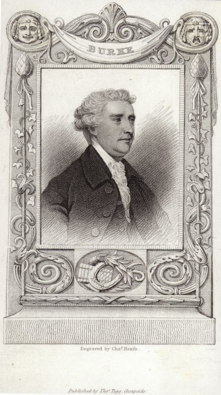 Ritratto di Edmund Burke da English School
