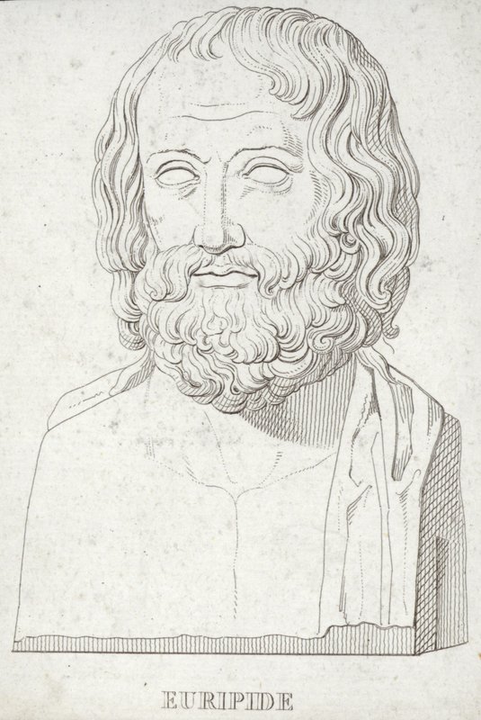 Ritratto di Euripide da English School