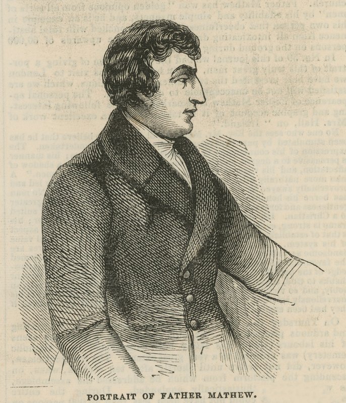 Ritratto di Padre Theobald Mathew da English School