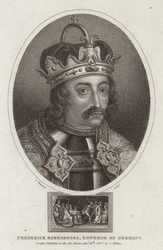 Ritratto di Federico Barbarossa da English School