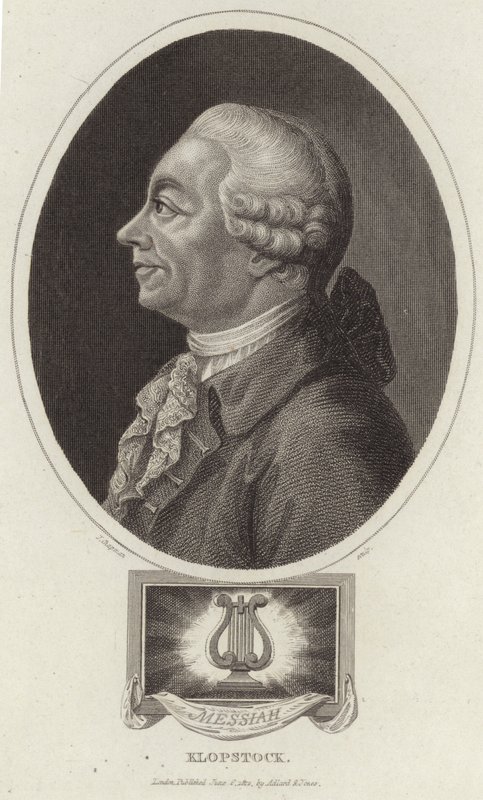 Ritratto di Friedrich Gottlieb Klopstock da English School