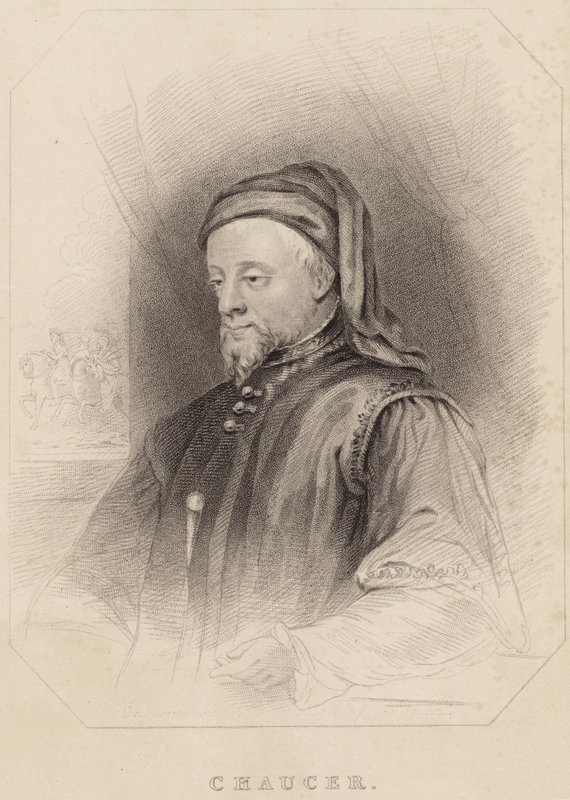 Ritratto di Geoffrey Chaucer da English School