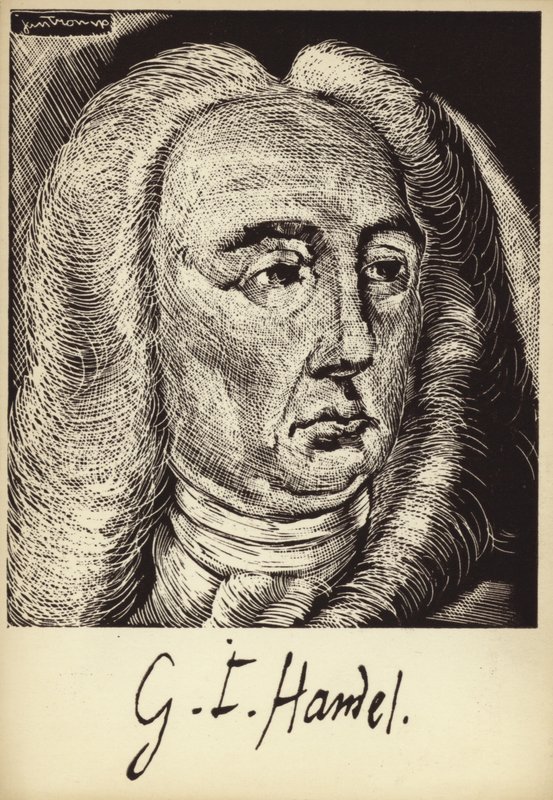 Ritratto di Georg Friedrich Händel da English School