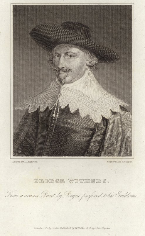 Ritratto di George Wither da English School
