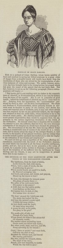 Ritratto di Grace Darling (incisione) da English School