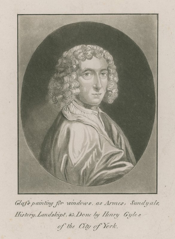 Ritratto di Henry Gyles, pittore su vetro da English School
