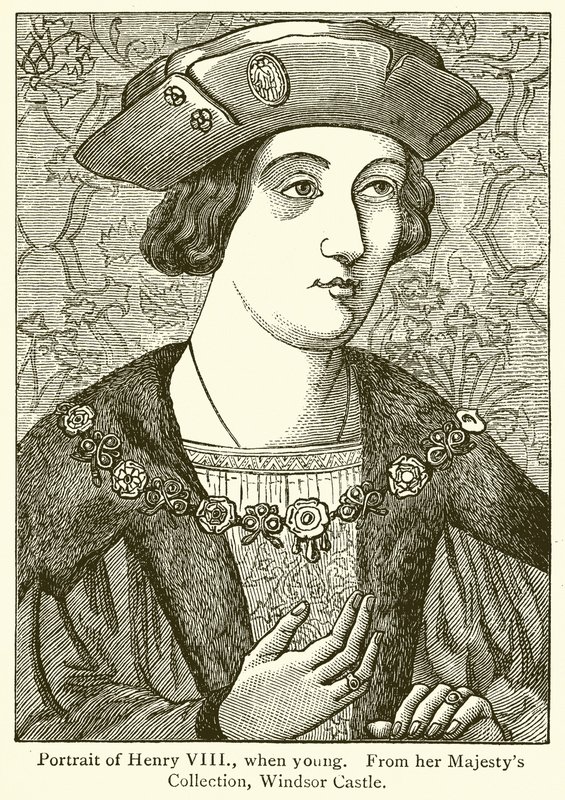 Ritratto di Enrico VIII, da Giovane da English School
