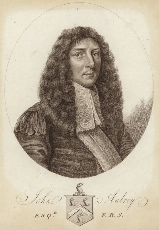 Ritratto di John Aubrey da English School